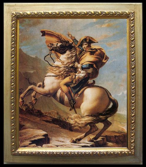 Jacques-Louis David Napoleon Crossing the Alps